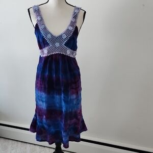 Old Navy Tie Dye Midi Dress Sizel